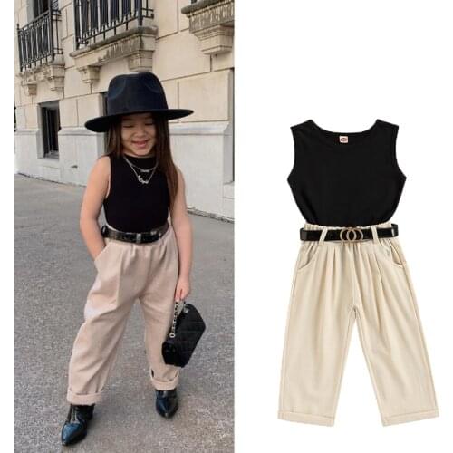 2021 Autumn Baby Girls Velvet Clothes Sets Kids Letter Printed Long Off Shoulder Sleeve Pullover Crop Tops Pants Outfits 0-4Y