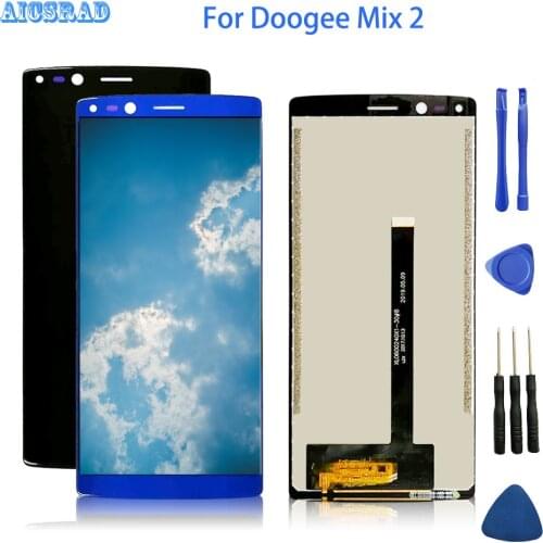 For 5.99" inch doogee mix 2 LCD Display+Touch Screen LCD Digitizer Glass Panel Replacement mix2 screen +Free Tools gift