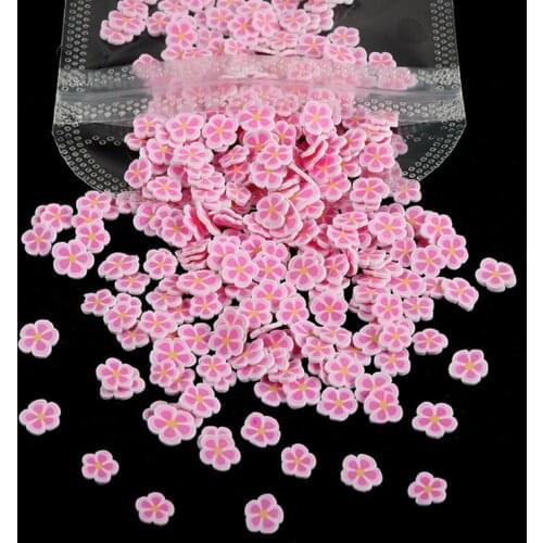 1Pack Soft Clay Colorful Mixed Flower Filler for DIY UV Epoxy Resin Mold Filling
