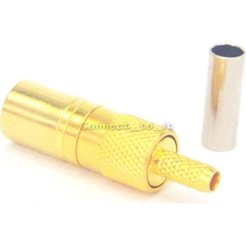 100 Pieces SMB female crimp RF coaxial connector for RG316 RG174