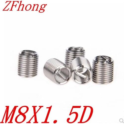 20pcs M8 M8*1.5D wire thread coil insert for thread repair,coil insert