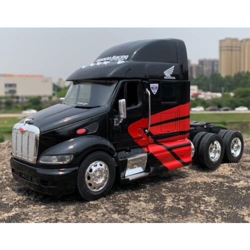 26cm Diecast 1:32 Scale American Trailer Head Truck Model Die-cast Modification Scene Accessories Car Vehicle Display Toys Gifts