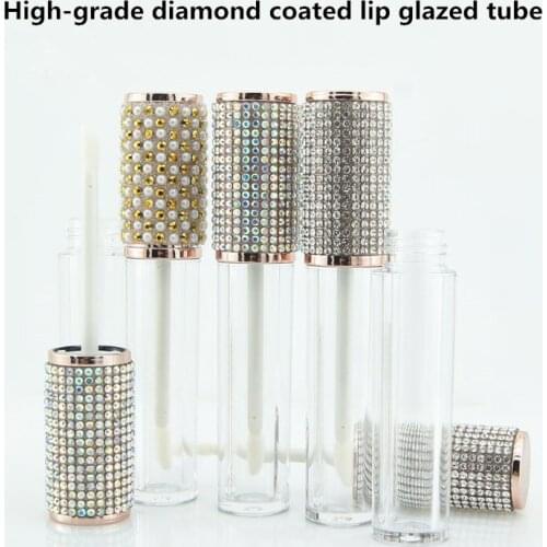 4.5ml High-grade Diamond Coated Lip Glaze Tube Lip Gloss Tube Empty Lipgloss Tube ContainerRefillable Cosmetics Containers