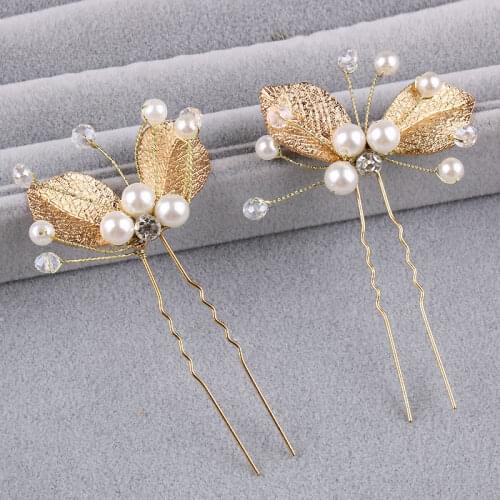6 pcs Festival Wedding Hair Accessories Bridal Hair Stick Floral Hairpin Beautiful Headdress Plait Hair Clip Vine Accessories