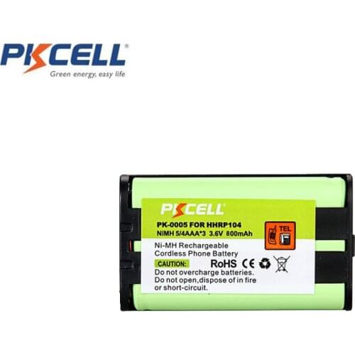 1PC HHR-P104 Model PK-0005 5/4AAA 3.6V 800mAh Ni-MH Rechargeable Cordless Phone Batteryfor Panasonic HHR P104 TG2369CN
