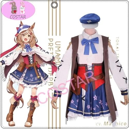 Anime! Umamusume:Pretty Derby Matikanetannhauser Jocket Suit Uniform Cosplay Costume Halloween Party Outfit Role Play Women NEW