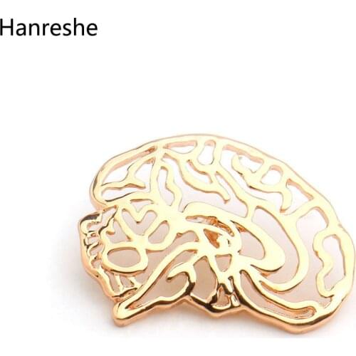 Neurologist Pin Gold Silver Color Rose Gold Anatomical Gift for Doctor/Nurse/Graduation Student Neurologist Brooch Jewelry