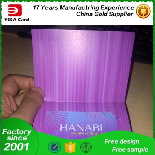 Art paper material gift card case customized factory price