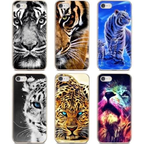For Huawei Y6 Y5 2019 For Xiaomi Redmi Note 4 5 6 7 8 Pro Mi A1 A2 A3 6X 5X 7A Soft Skin Cover Lovely Strong Lion tiger Animal