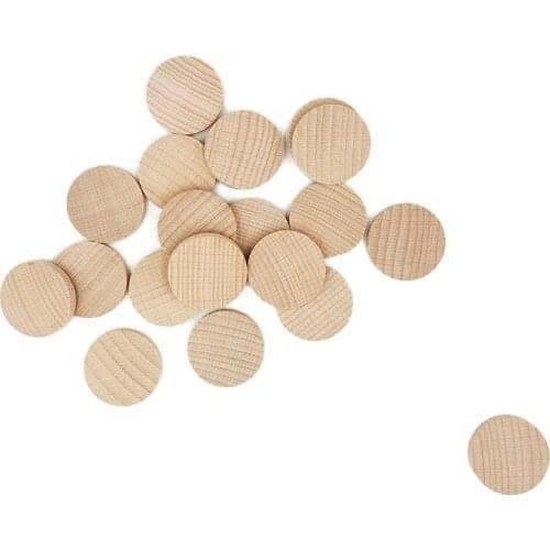 10pcs 30mm Wooden Round Circle Boards Blank Wood Crafts Unfinished Round Wooden Slices for DIY, Art, Craft, Home Decorations