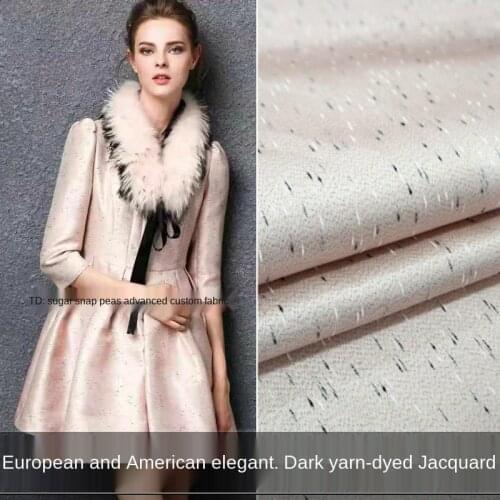 Elegant solid color jacquard dress fabric, sewing fabric factory shop is not out of stock