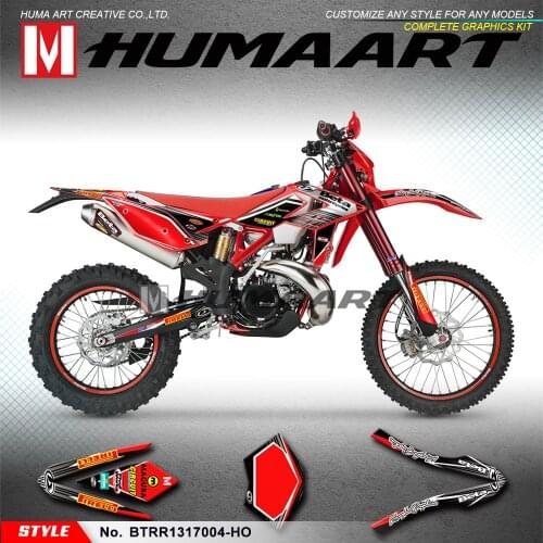 HUMAART Personalised Stickers MX Racing Graphics Vinyl Deco Kit for Beta 250 300 350 390 430 480 RR 2013 2014 2015 2016 2017