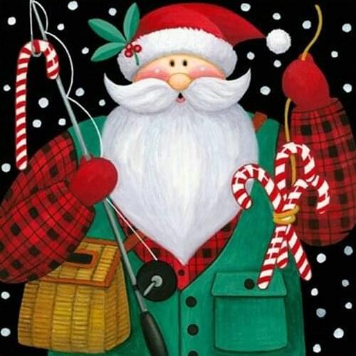 Full square drill 5d diamond painting santa sticker rhinestone diamond embroidery 3d diamond mosaic christmas gift