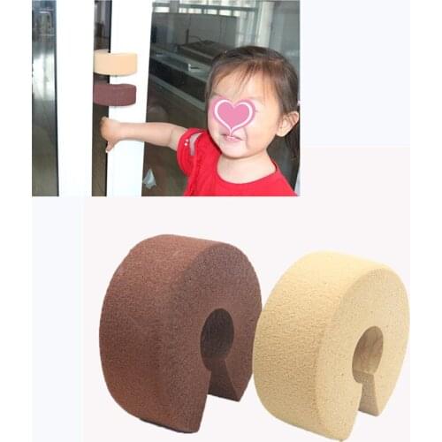 2PC Baby Safety Locks Thicken Door Stopper Children Protection EVA C Shape Security Cabinet Door Clip Kids Finger Safe Soft Foam