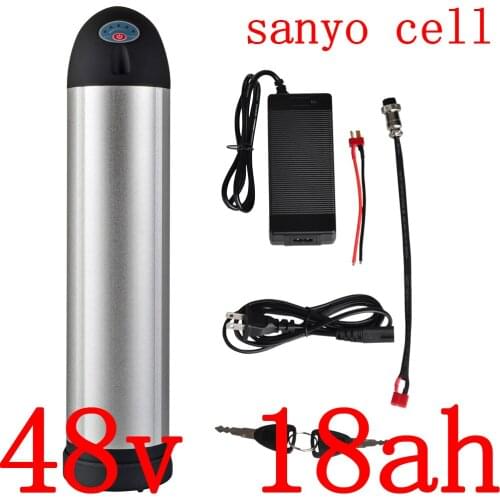 48V 18AH Electric Bicycle Battery 48v 17.5ah lithium battery 48V li-ion ebike battery use sanyo cell fit 48V 750W 1000W motor