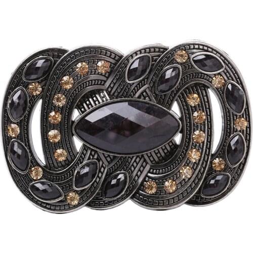 Stylish Western Cowboy Rodeo Bohemian Belt Buckle Mens Rhinestone Belt Accessories