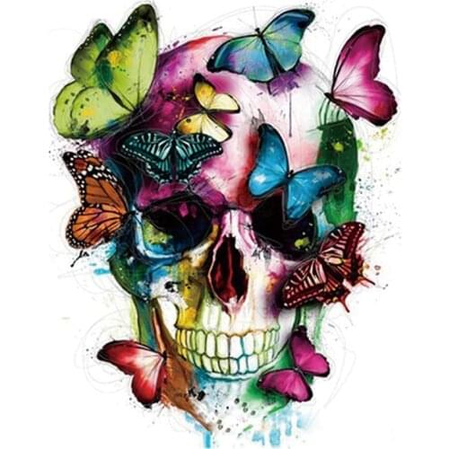 Diamond painting kit, 5D embroidery painting kit for gemstone cross stitch crafts, skull mosaic, 3D, gift with round diamond