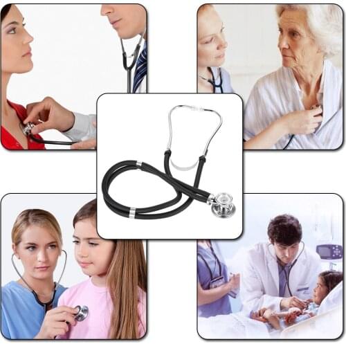 Professional Stethoscope Medical Double Dual Head Colorful Multifunctional Stethoscope Health Care Black Stethoscope