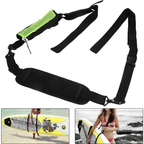 Surfboard Adjustable Shoulder Strap Nylon Carrier Carry Shoulder Belts Kayak Canoe Surfboard FRP Inflatable Paddle-Board Surfing