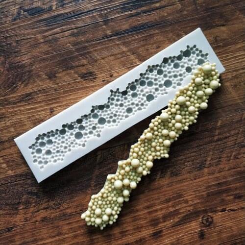 Pearl cake border silicone mold Chocolate fondant mold Sugarcraft