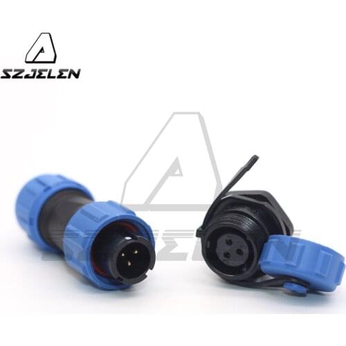 SP11 Type 3 Pin Outdoor Waterproof Connector Plug & Socket LED Power Cable Connector Male and Female IP67