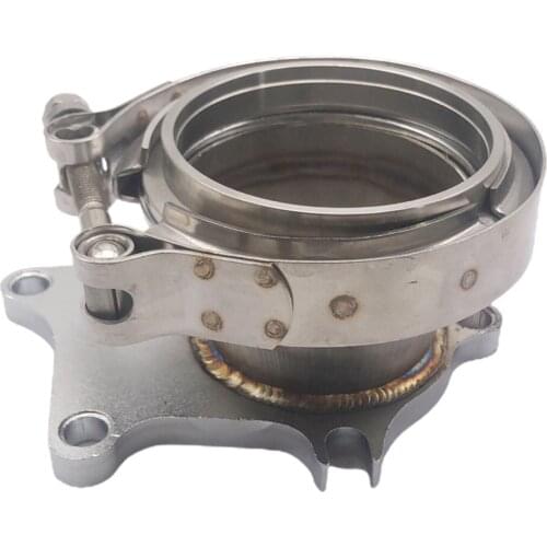 T3 T3/T4 5 Turbo Downpipe Flange to 2.5" V Band Conversion Adaptor Clamp Kit