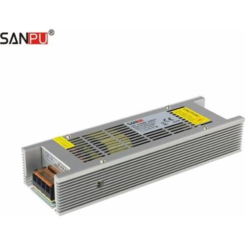 SANPU AC-DC Lighting Transformer 200W 220V to 12V 16A Switching Mode Power Supply Driver Aluminum Enclosure for Indoor LED Light