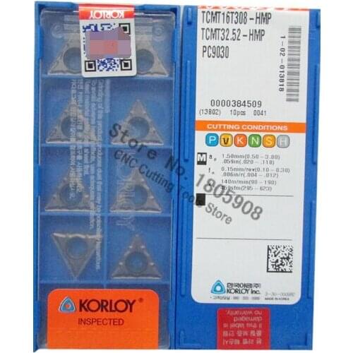 TCMT16T308 HMP PC9030 carbide insert Applicable to steel Stainless steel etc cemented carbide insert SCLCR for general nc blades