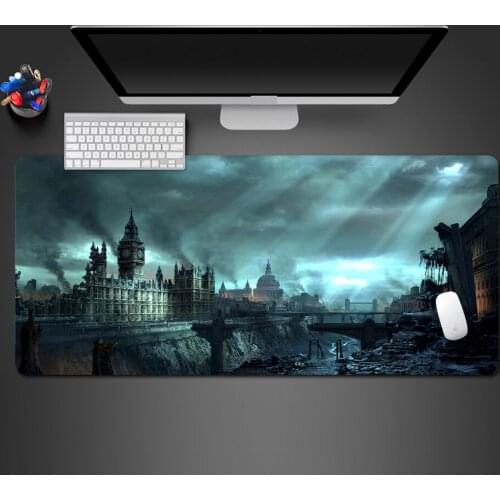 Ultra Clear Urban War Ruins High Quality Best-Selling Natural Rubber Computer Game Pad Can Be Washed Popular Game Mouse Pad