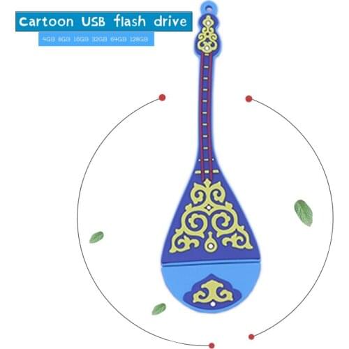 Pen drive 128gb cute lute usb flash drive 128gb 4gb 6gb 8gb 32gb cartoon Musical instrument memory stick creative gift pendrive