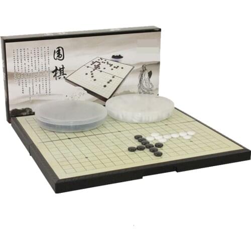 High Quality Go Game Foldable Chessboard Portable Magnetic Chess Set Pieces Child Student Puzzle Weiqi Entertainment Board Games
