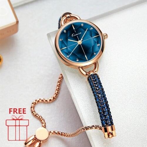 KIMIO Diamond Bracelet Womens Watches Bandage Crystal Watch Women Brand Luxury Female Wristwatch Dropshipping 2019 New Arrivals