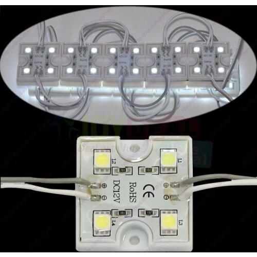 20pcs Waterproof DC12V Super Bright White 3535 5050 4SMD LED Module Strings Channel Sing Letter
