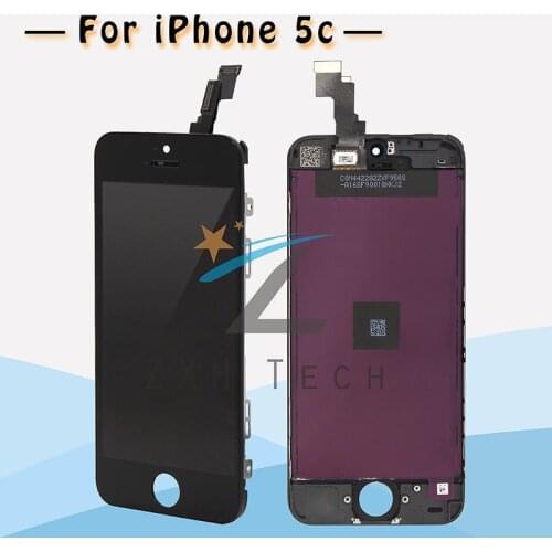 AAA Repair Best Quality Replacement Parts For iPhone 5C LCD Screen Display Assembly Complete Black & White Free Ship