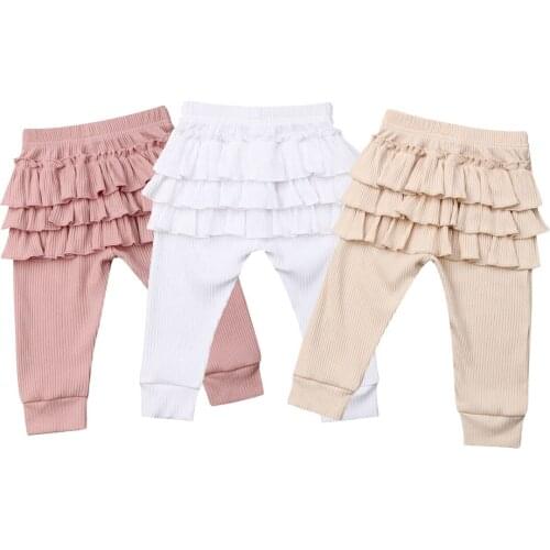 0-3Years Toddler Newborn Baby Kid Girls Pants Ruffles Princess Infant Baby Girls Bottom Girl Baby Costume 2019 New