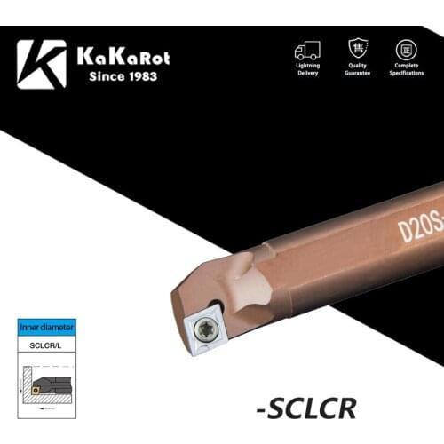 KaKarot Internal Turning Tool Holder SCLCR D16S D20T D25T D20S-SCLCR09 D32U-SCLCR09 Carbide Inserts CCMT09 Lathe Cutting Tool