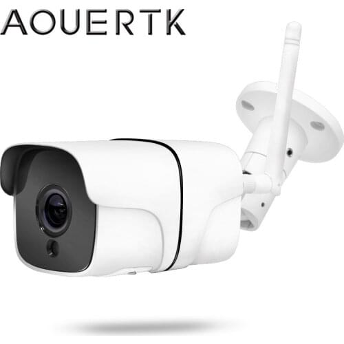AOUERTK 720P 1080P WIFI security camera ONVIF P2P CCTV Bullet Outdoor intercom WI-FI Camera With SD Card Slot APP ICSEE