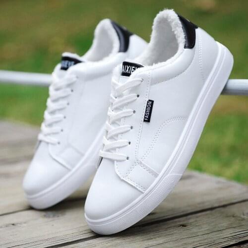 Shoes Woman Winter Walking Shoes Fashion Keep Warm Canvas Shoes Leather Casual Shoes Sneakers Tenis Feminino Zapatos De Mujer