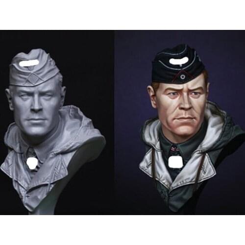 1/10 Panzer Commander, Resin kit bust GK Military theme of WWII, Unassembled and unpainted kit