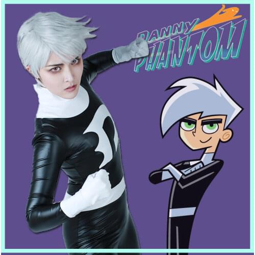Danny Phantom Costume Daniel Danny Fenton Cosplay Jumpsuit