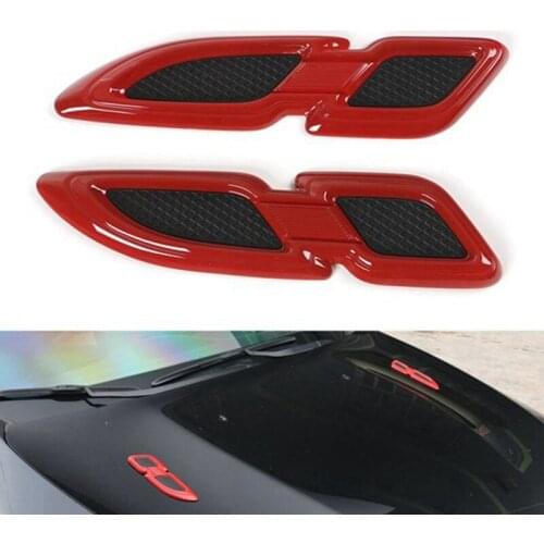 Car Fender Decoration Protection Stickers Exterior Accessory Red for Jeep Wrangler JK JKU 2007-2018
