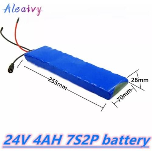 LI-ION Battery 24V 4Ah 7s2p 18650 Battery Lithium ionBattery 29.4V Electric Bicycle Moped / Electric Tool+29.4v 2a charger