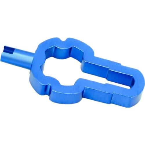 Multifunctional Gas Nozzle Wrench Disassembly Bicycle Valve Core Remover Wrench Tool Mountain Road Bike Repair Tools Blue Color