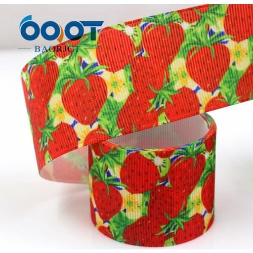 OOOT BAORJCT G-181017-1419,38 mm 10 yards Fruit strawberry RibbonsThermal transfer Printed grosgrain,DIY handmade materials