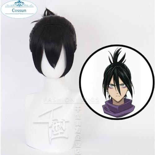 The Speed Sonic Cosplay Wig ONE PUNCH-MAN Costume Black Heat Resistant Synthetic Hair Party Costume