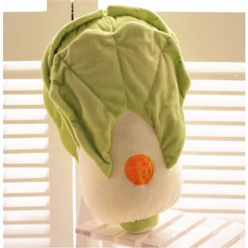 45cm plush simulation Vegetable Cabbage shape lifelike Pillow Cushion Headrest soft Early education good quality christmas gift