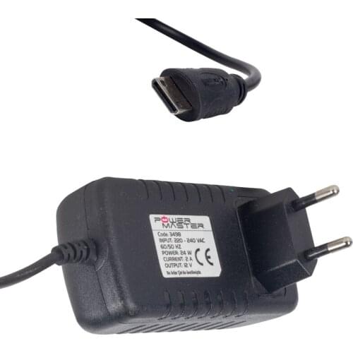 POWERMASTER PM-3498 12 VOLT - 2 AMPS MINI HDMI END POS MACHINE ADAPTER