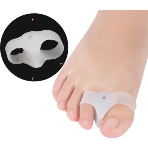 Toe Separator Thumb Overlay Protector Correct Valgus Finger Foot Care Silicone Elastic Orthopedic Bunion Adjuster 5x3.2x2cm