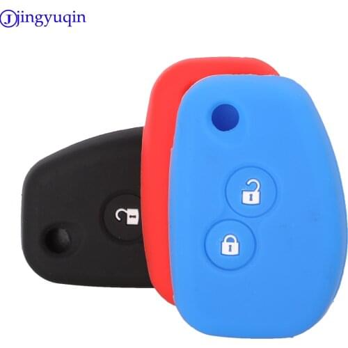 Jingyuqin for Renault Dacia Modus Logan Clio 2B Folding Flid 2B Remote Key Silicone Cover Case