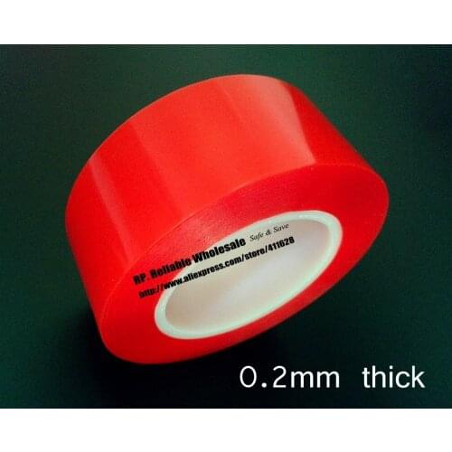 0.2mm Thick) (50mm/55mm/58mm wide Choose) VHB Clear Double Sided Glue Adhesive Tape for Nameplate, Windows Display, TouchScreen